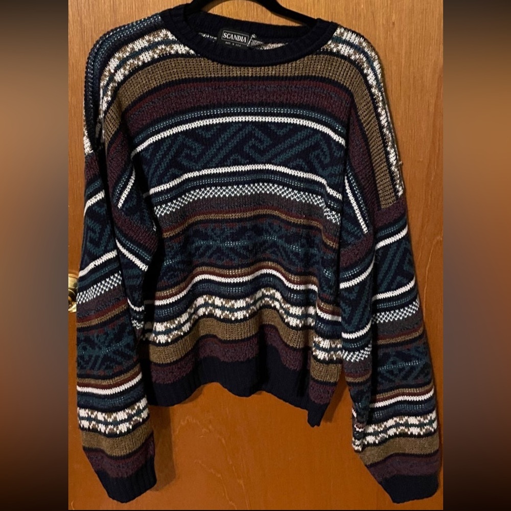 Scandia Vintage XL oversized striped sweater